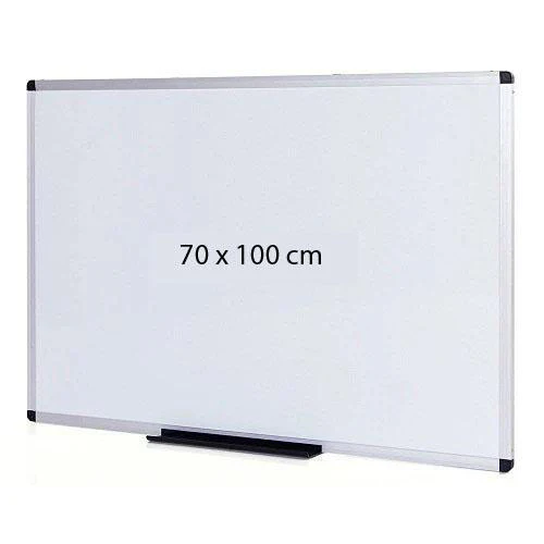 Magnetic Whiteboard 70 × 100 cm – Dry‑Erase & Magnetic Board for Office & Home