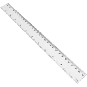 30 cm Plastic Ruler – Durable Clear Measuring Tool for School & Office