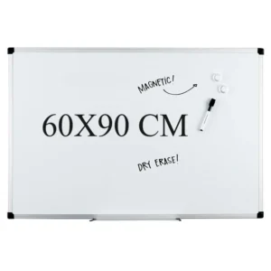 Magnetic Whiteboard 60 × 90 cm – Compact Dry‑Erase & Magnetic Board